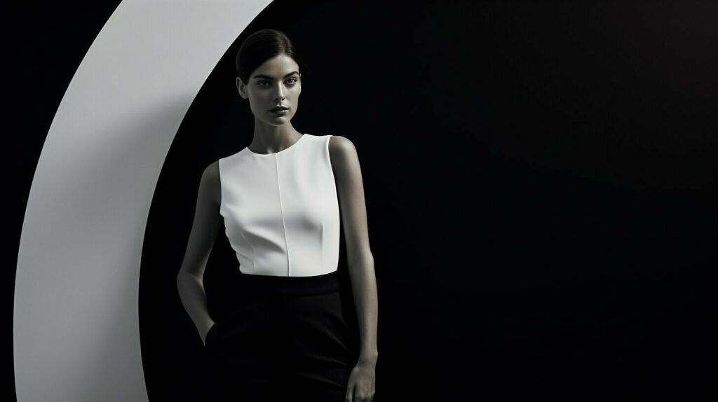 minimalist fashion black and white