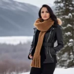 woman leather winter jacket tips