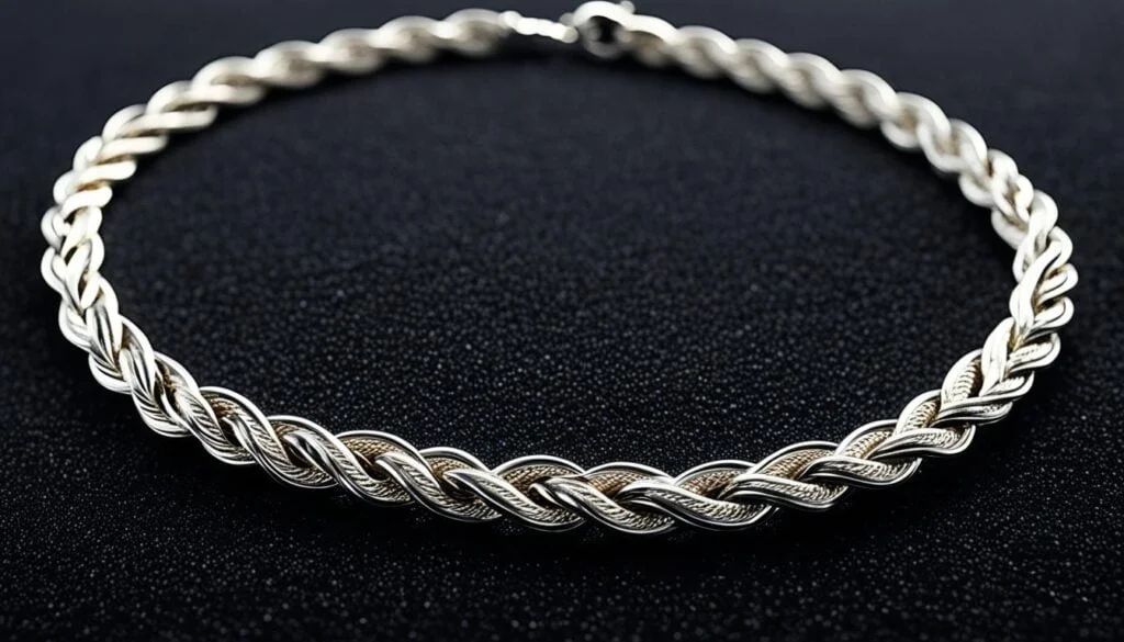 Stylish White Gold Necklace