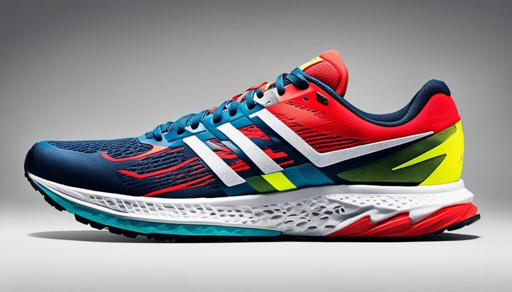 cushioned running shoes