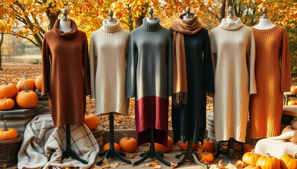 Cozy sweater dresses for fall