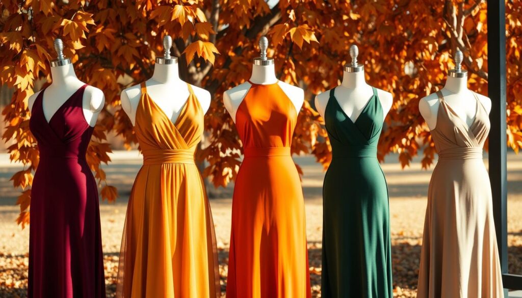 Fall color palettes for dresses