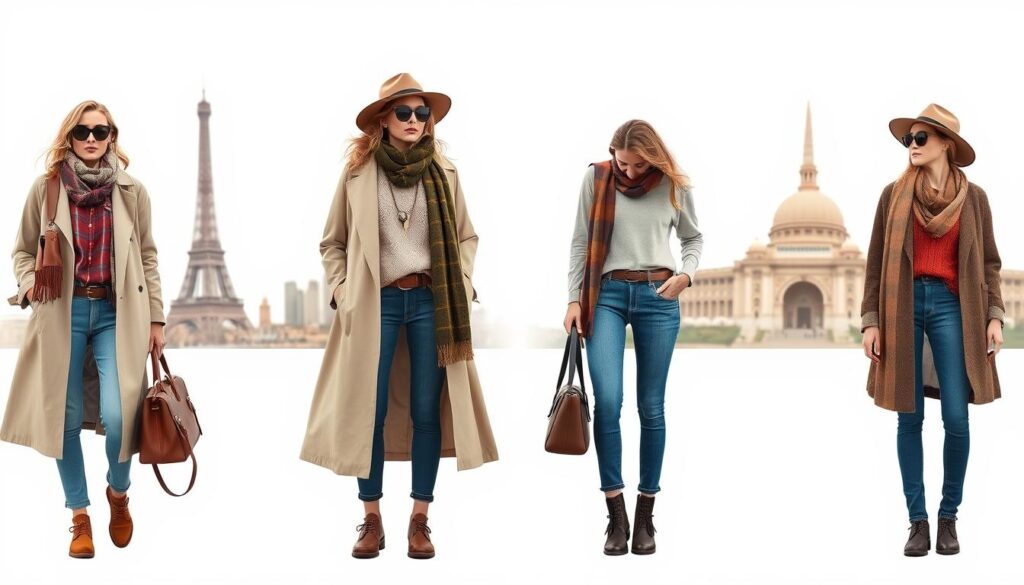 Travel fashion layering techniques