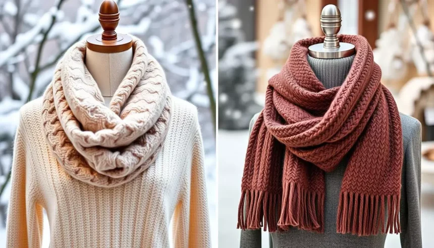 Winter fashion scarf comparison