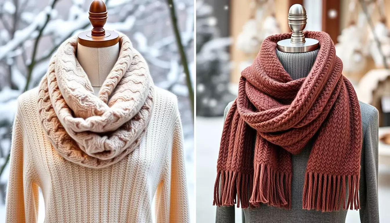 Winter fashion scarf comparison