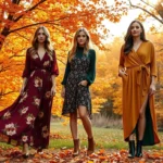 fall woman dress