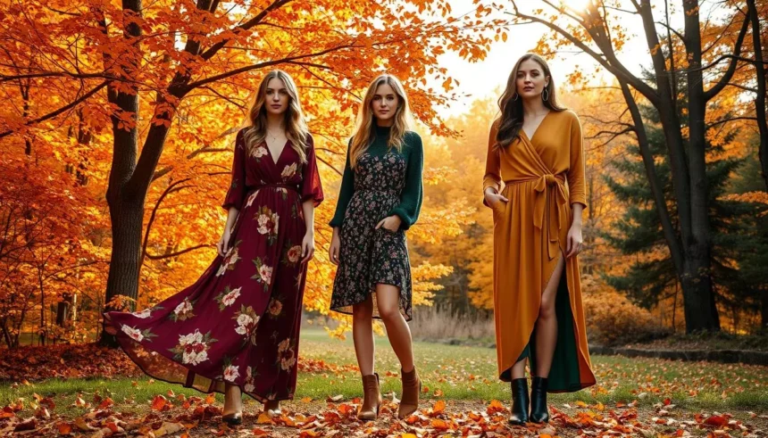 fall woman dress