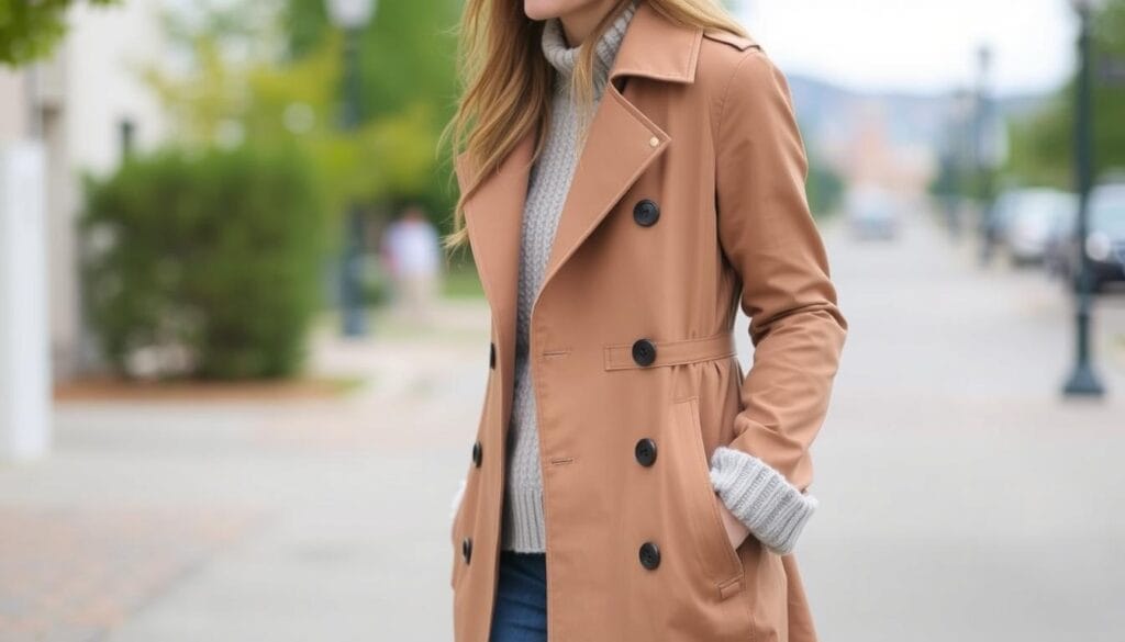 Casual trench coat outfits