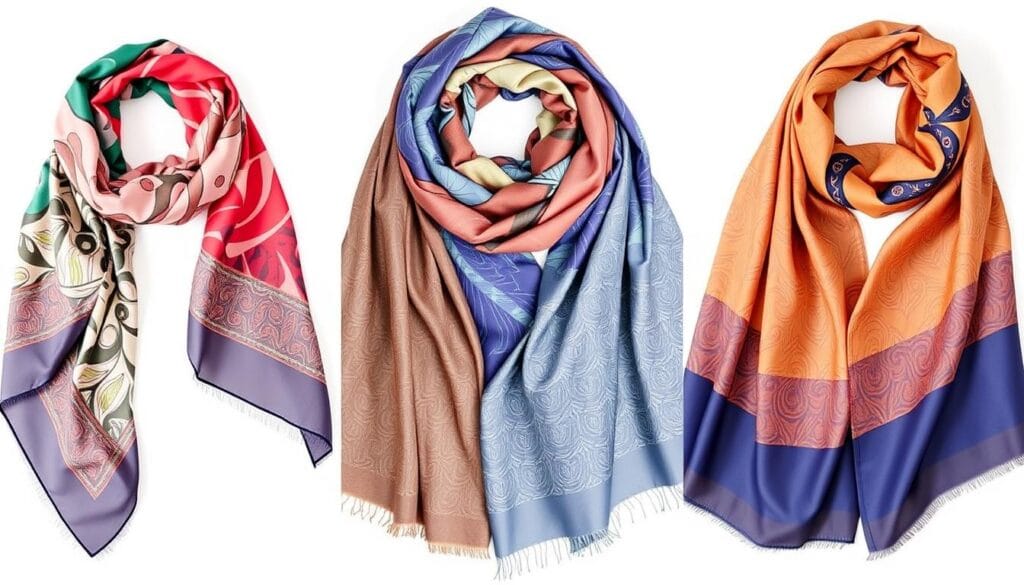 Essential silk scarf types