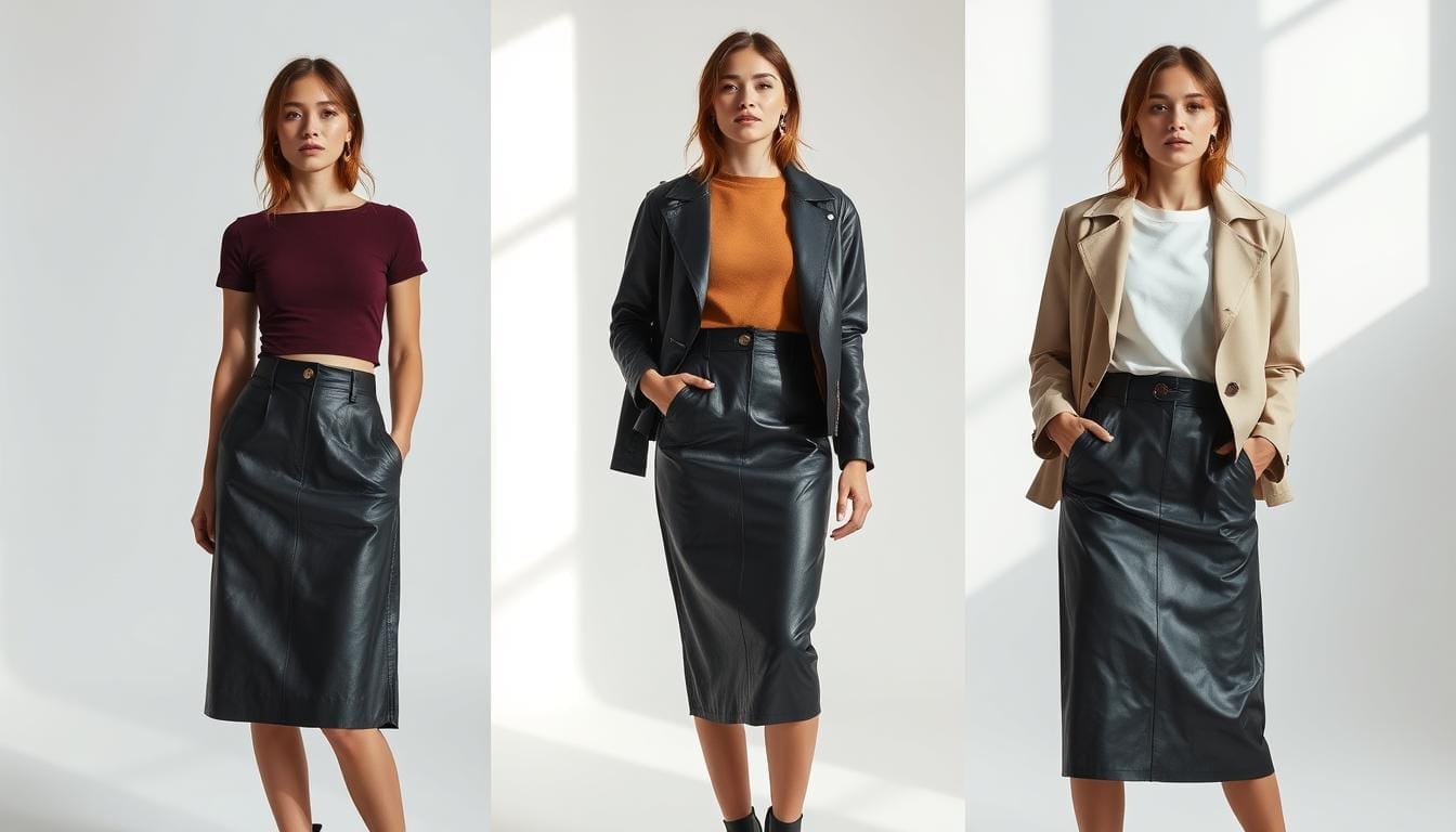 Leather Skirt Styles