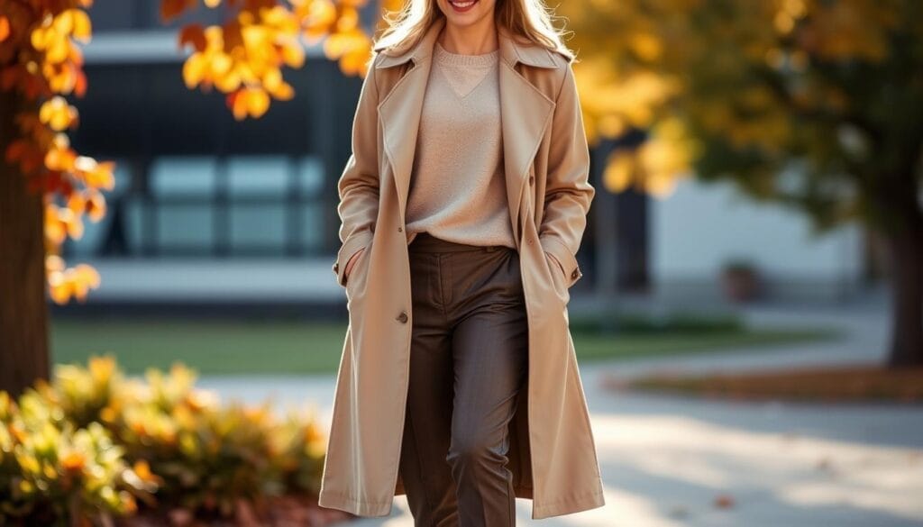 Trench coat layering techniques