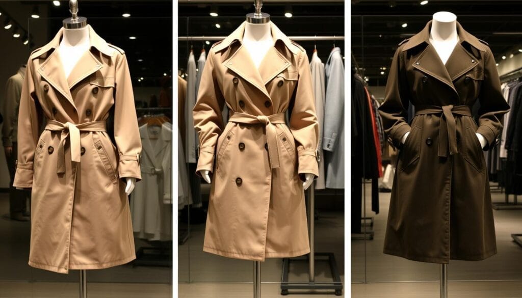 Trench coat styles for different body types