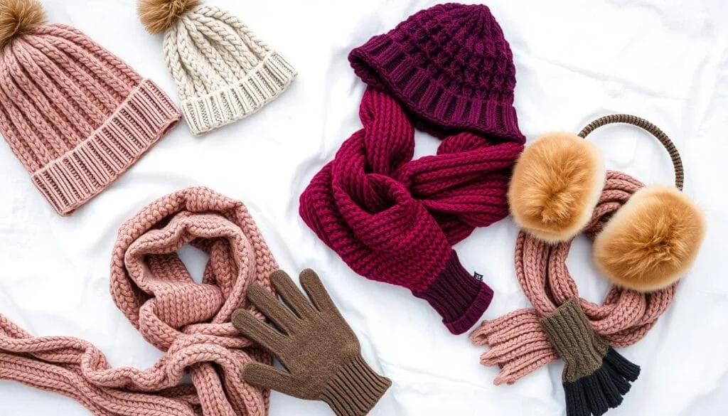 Winter accessories for warm layers