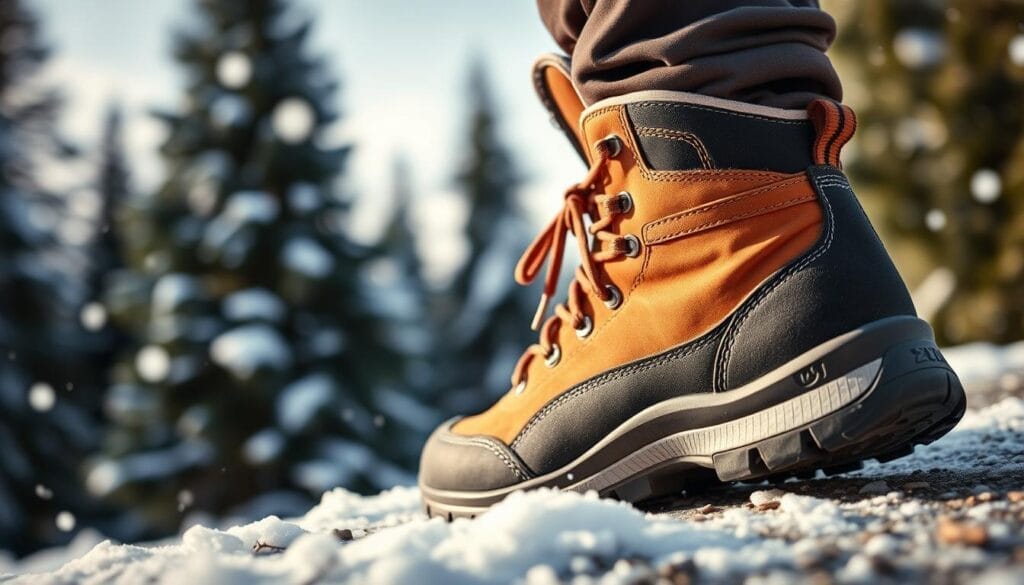 Winter hiking boots waterproof technology