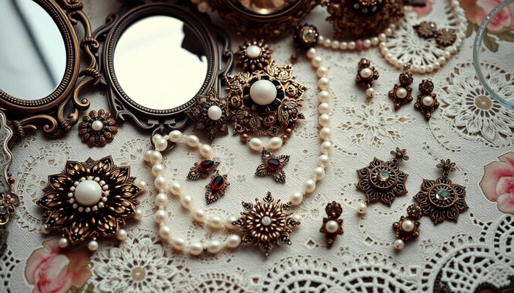 vintage jewelry styling