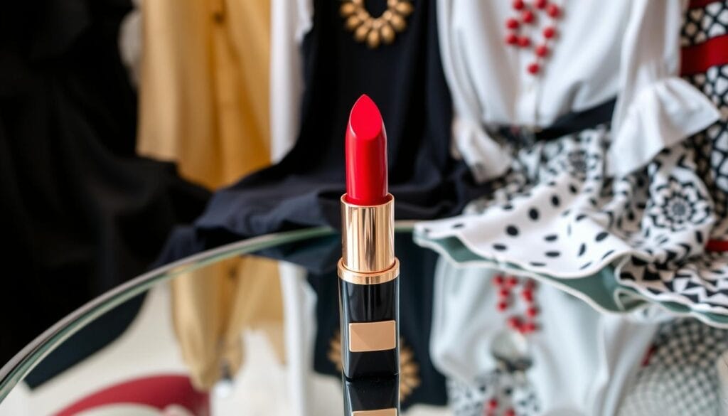 bold lip color