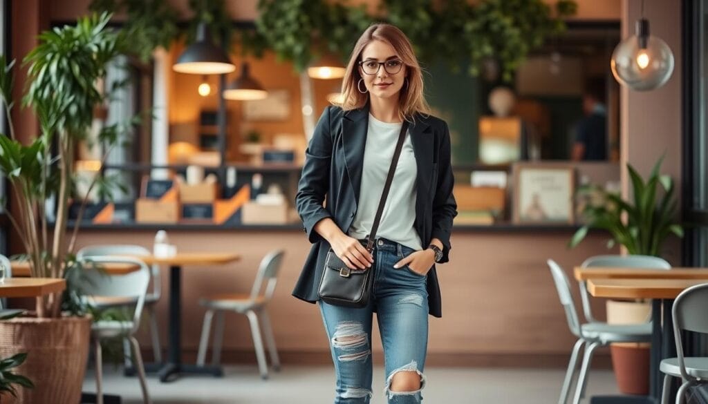 casual blazer outfits for women