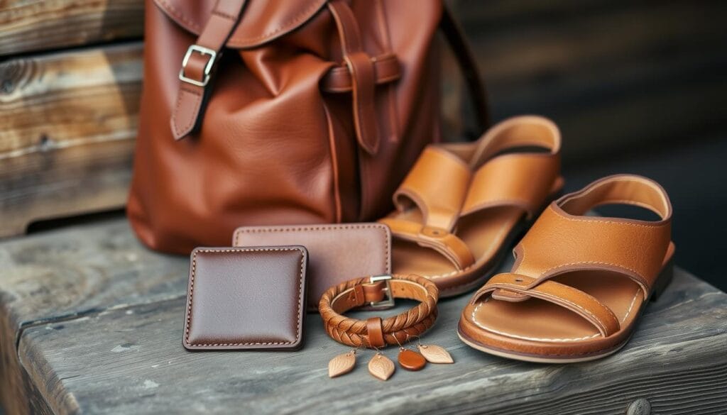 casual leather accessories