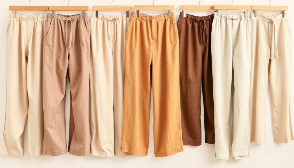 comfortable linen pants in different fits and cuts