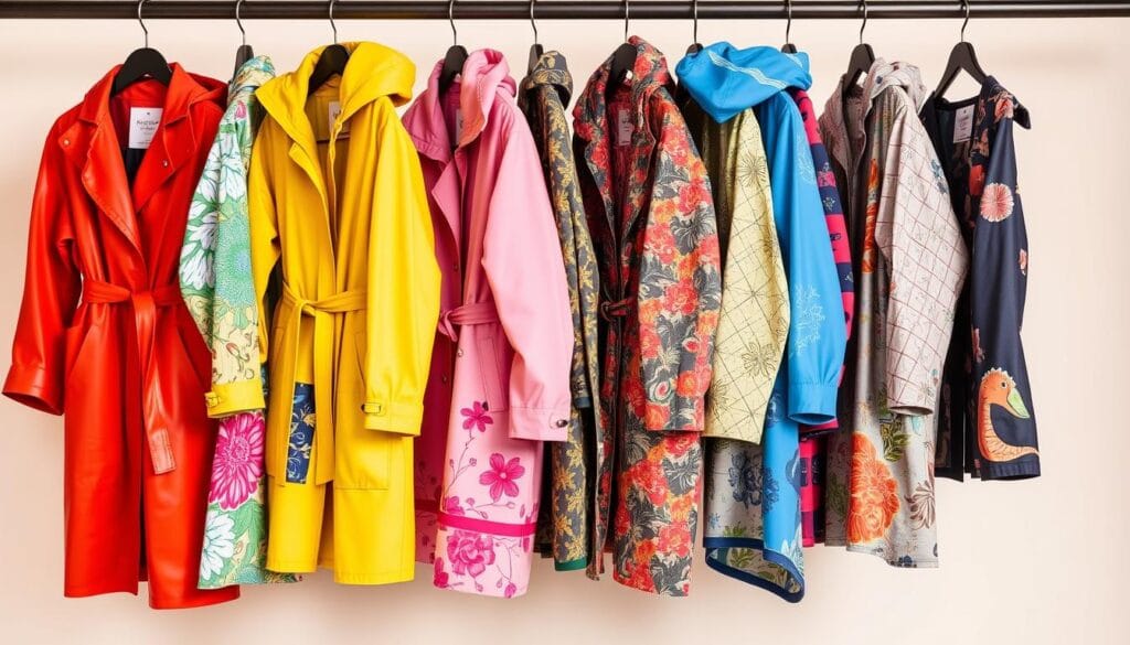 fashionable raincoats