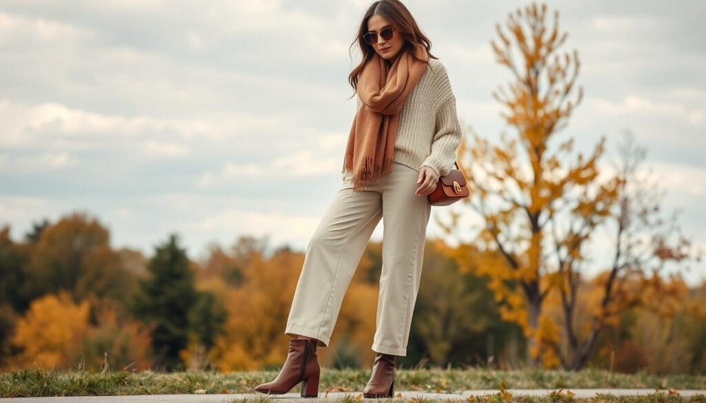 linen trousers for cooler weather