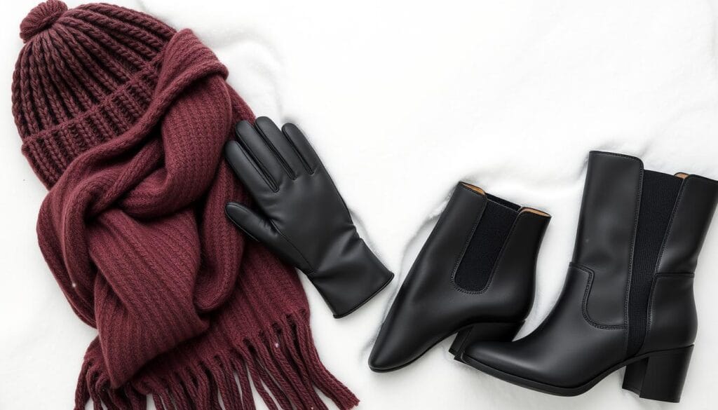 winter monochrome accessories