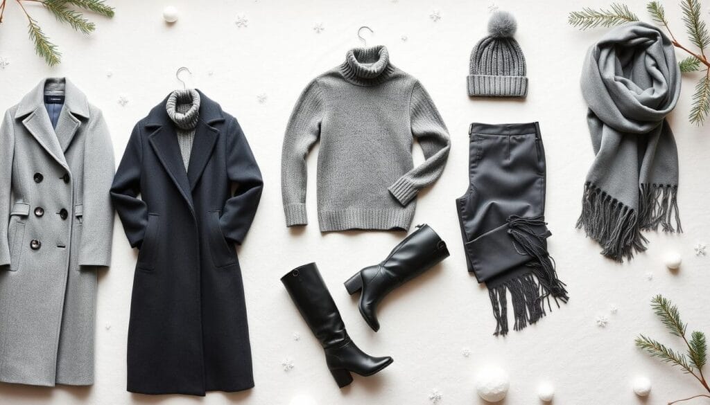 winter monochrome wardrobe essentials