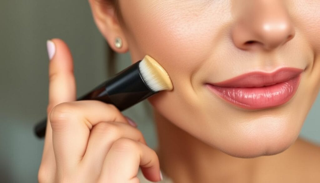 Matte Liquid Foundation Application