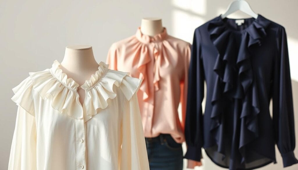 affordable ruffle blouses